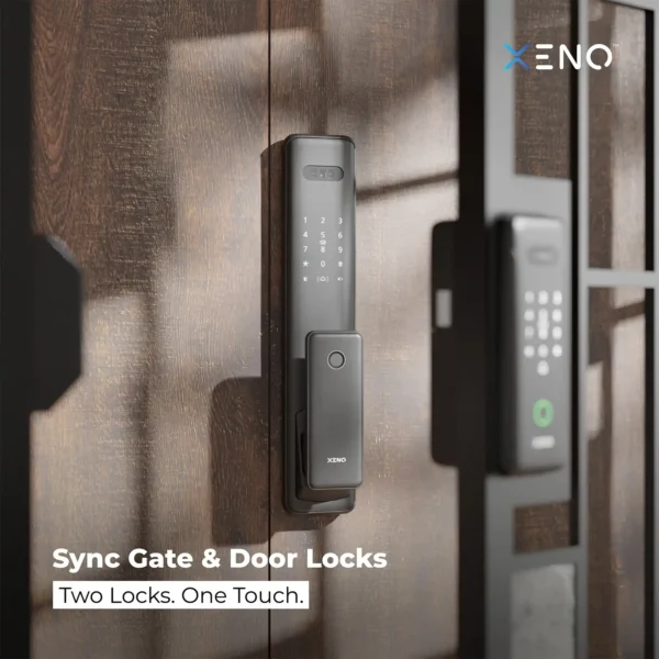 Digital lock gate and door sync for JB Home Digital lock gate and door sync for JB