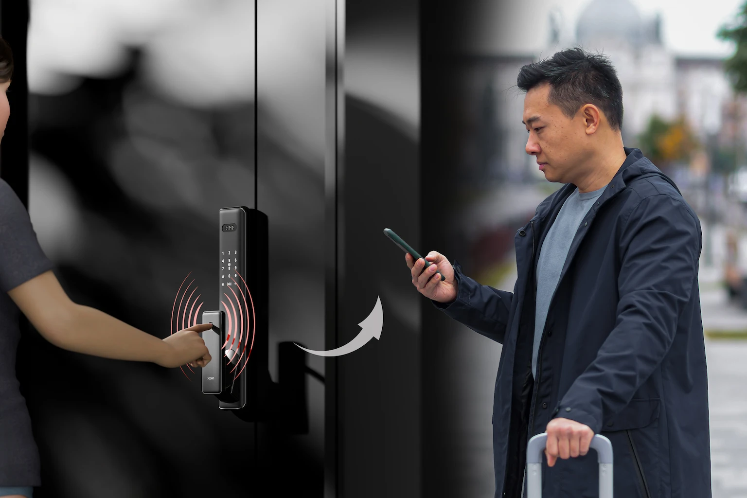 Anti-hijack alarm digital lock in JB