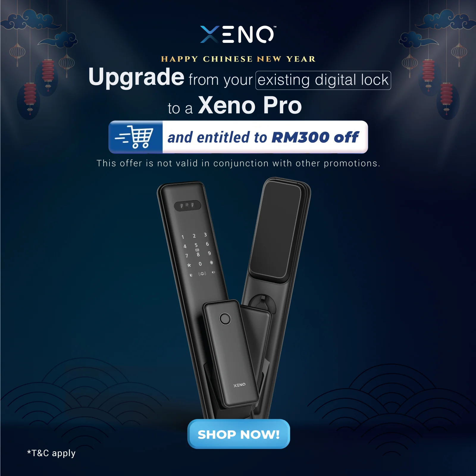 Chinese New Year Xeno Pro digital lock Upgrade