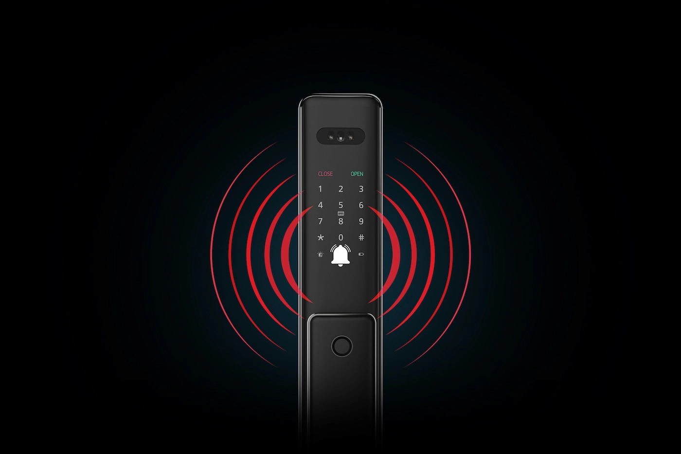 Smart lock wrong-attempt lockout alarm