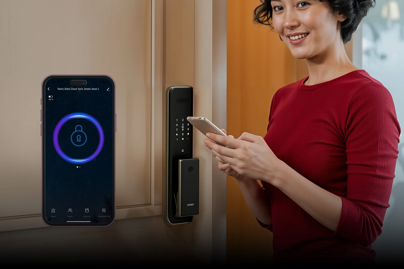 Xeno Digital lock access from everywhere using Wifi connection