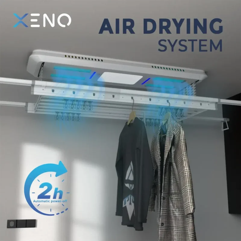 Electric laundry hanger with air drying