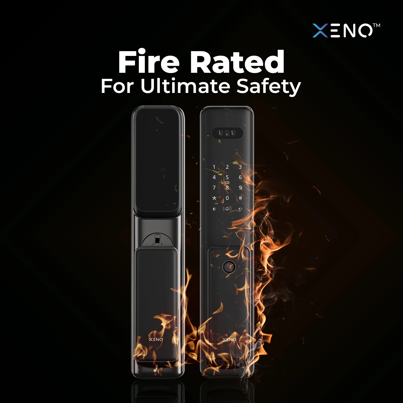 Xeno Alexi Pro Digital Lock Fire rated tested
