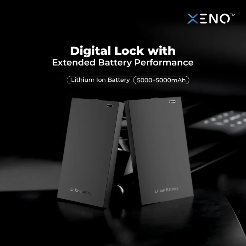 Smart lock battery dual power backup