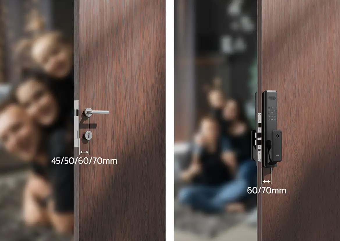 Xeno Digital Lock Installation Measurement