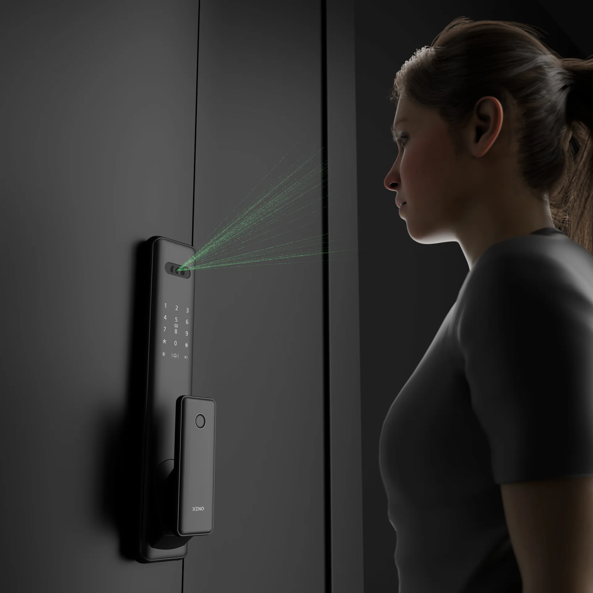 JB Top rated Xeno alexi pro face recognition digital lock to unlock within sec