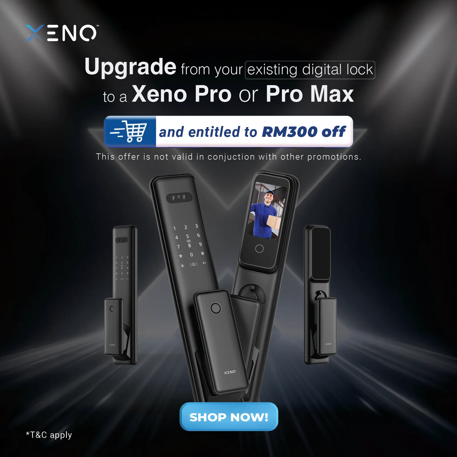 Exclusive RM300 Off Xeno Pro Pro Max Digital Lock