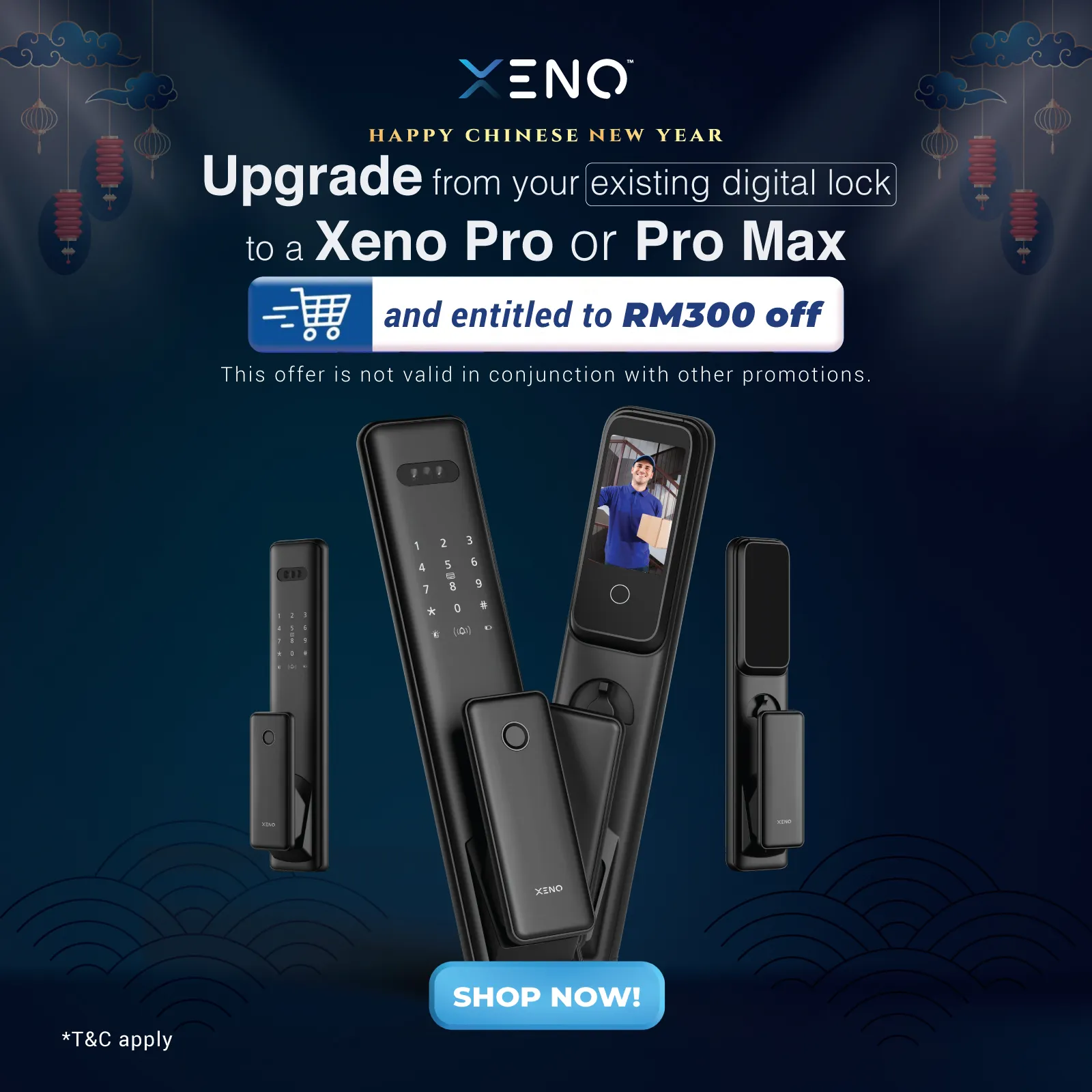 Exclusive Off Xeno Pro Pro Max Digital Lock JB homeowner